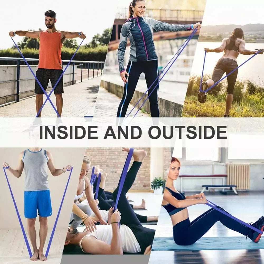 5~120lbs Fitness Resistance Band for Boxing and Yoga