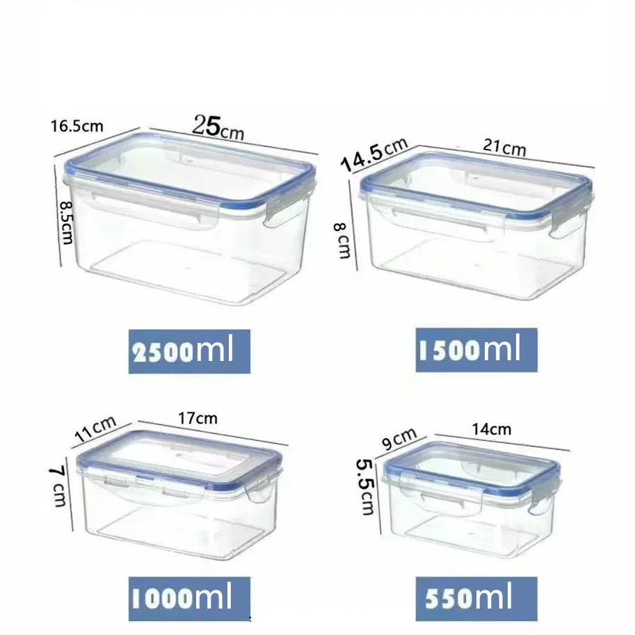 D5 Sealed Rectangular Kitchen Storage Box With Lid