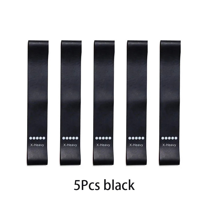 5Pcs/Set Yoga Resistance Rubber Bands for Fitness Training