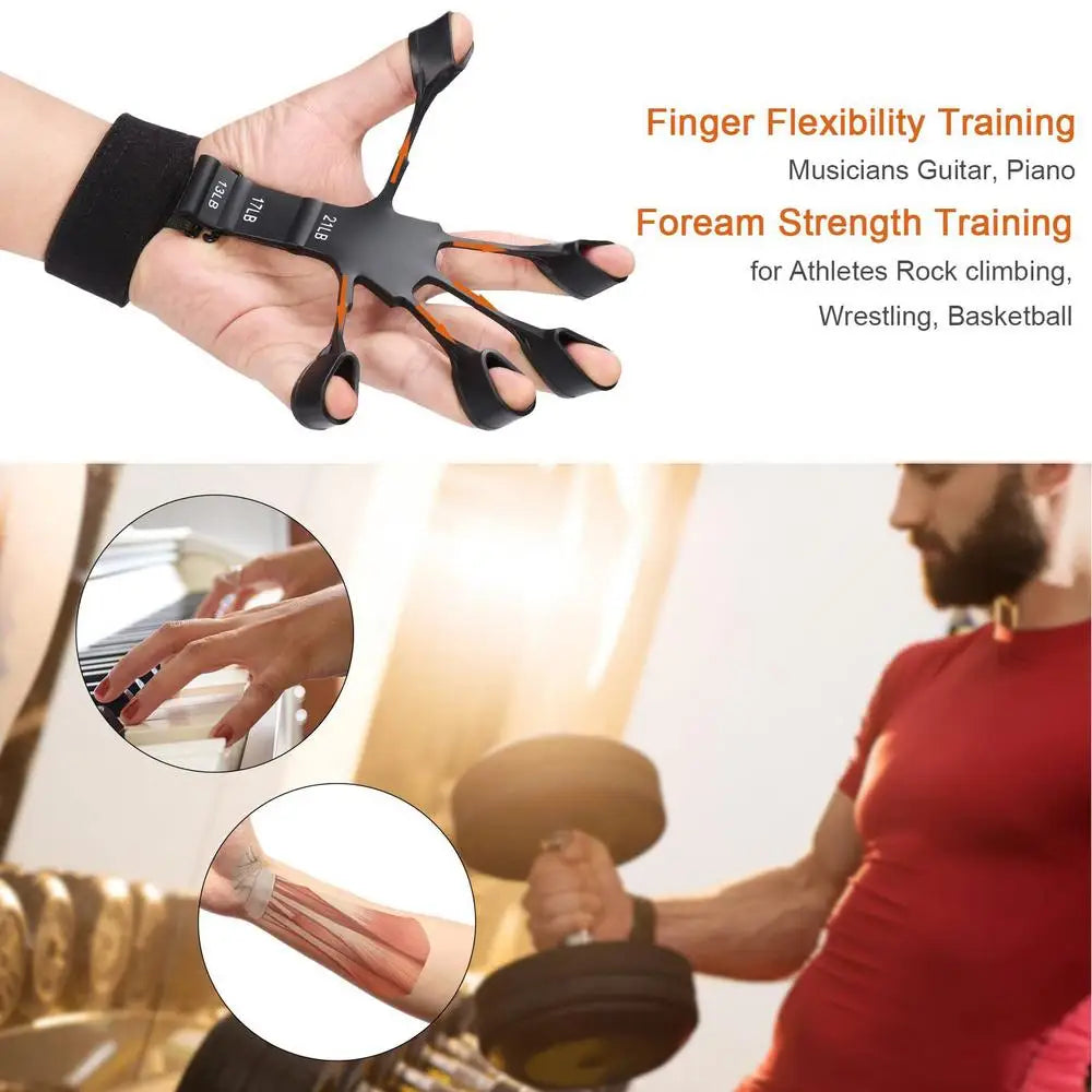 Finger Gripper Finger Exerciser With 6 Resistance Levels