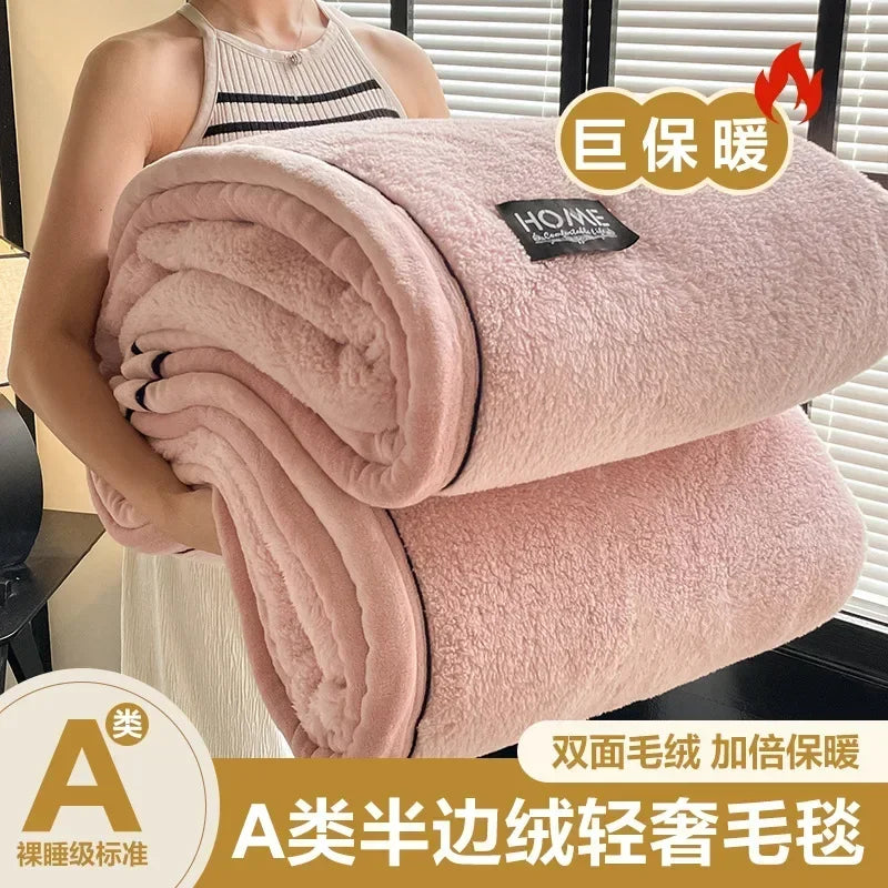 2024 New Class A Cotton Velvet Light Luxury Blanket