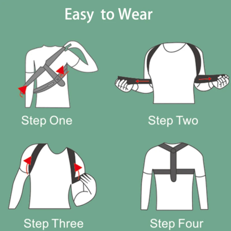 Adjustable Back Shoulder Posture Corrector for Home Office Use