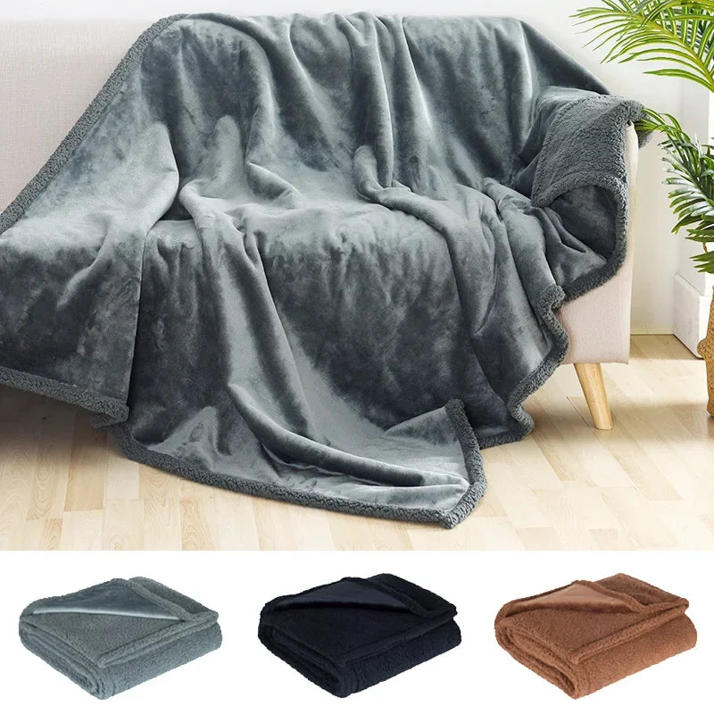 Luxury Shaggy Blankets Winter Warm Cosy Waterproof Microfibre