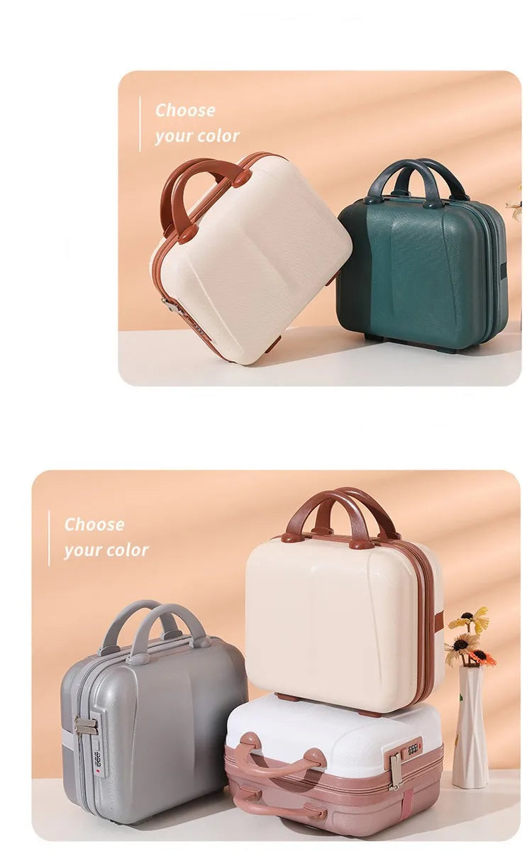 Portable Travel Cosmetic Case With Password Lock Organizer