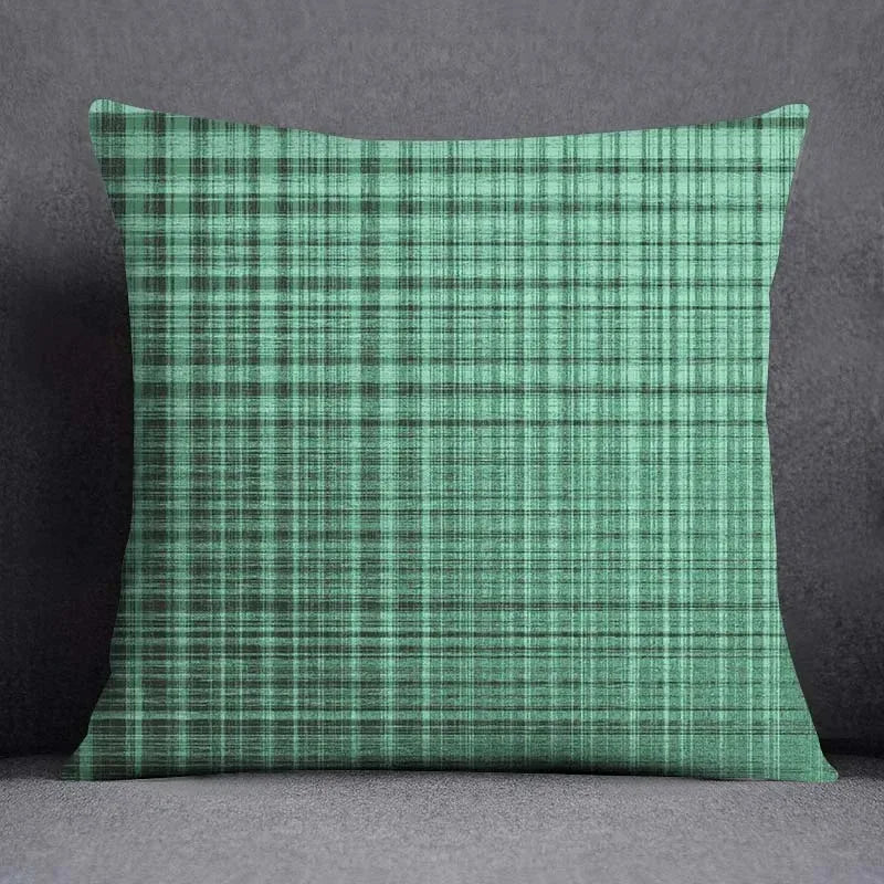 Dark Green Floral Animal Pattern Pillowcase for Home Decor