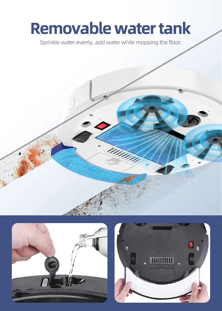 2024 New App Control 2800Pa Robotic Vacuum Cleaner