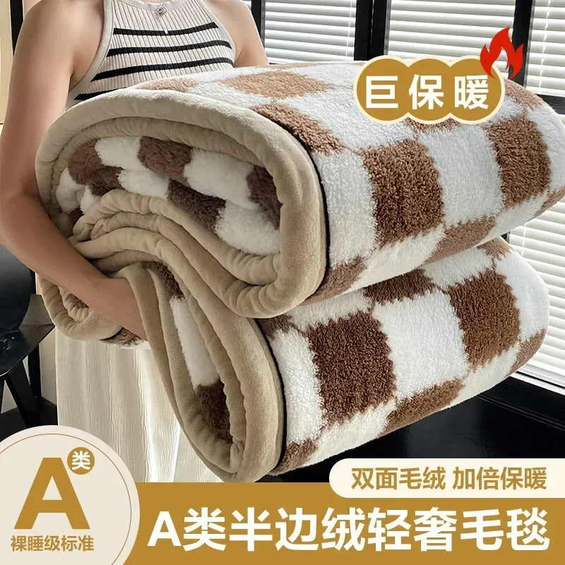 2024 New Class A Cotton Velvet Light Luxury Blanket