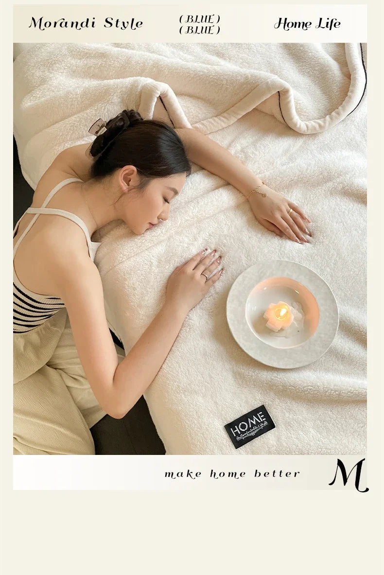 2024 New Class A Cotton Velvet Light Luxury Blanket