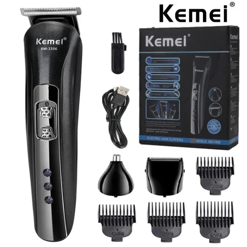 Kemei KM-1506 3 in 1 Rechargeable Electric Shaver