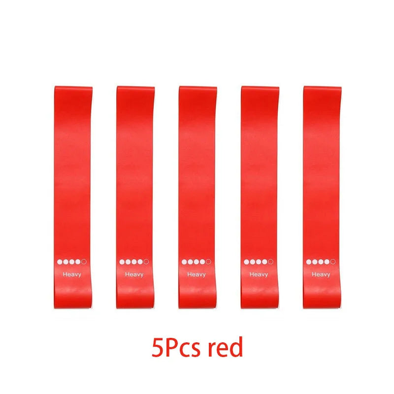 5Pcs/Set Yoga Resistance Rubber Bands for Fitness Training