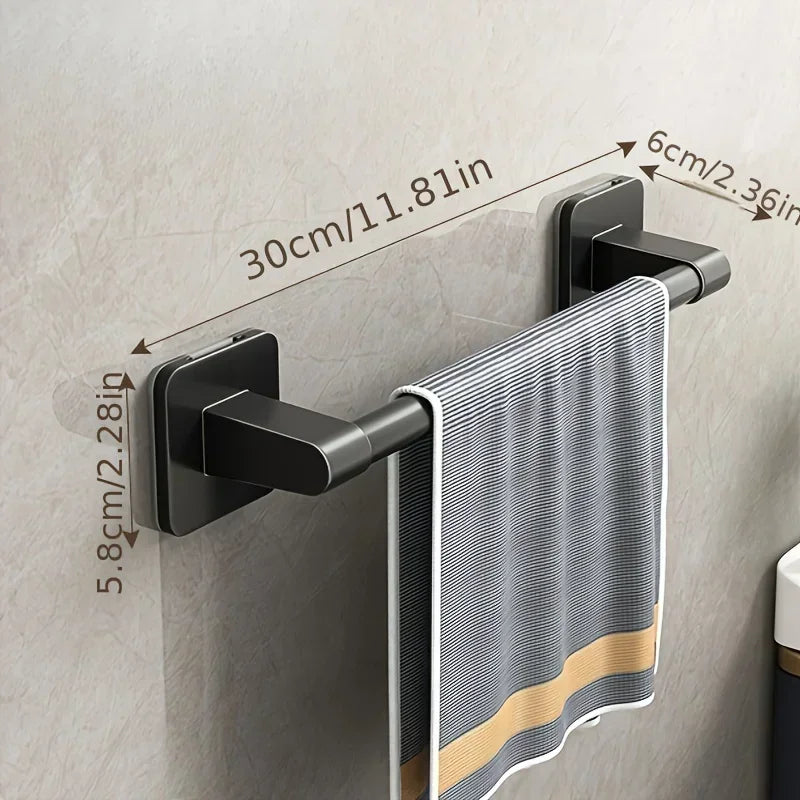 6pcs Bathroom Towel Rack Self-Adhesive No Drill Holder