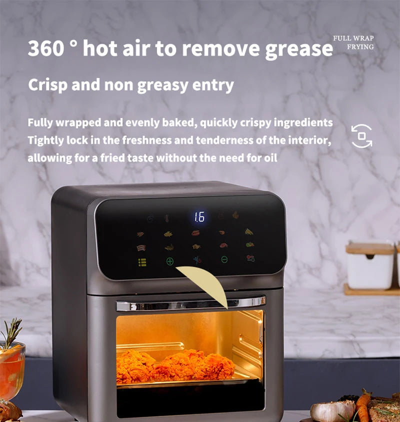 10L Large Capacity Oil-Free Electric Air Fryer Oven