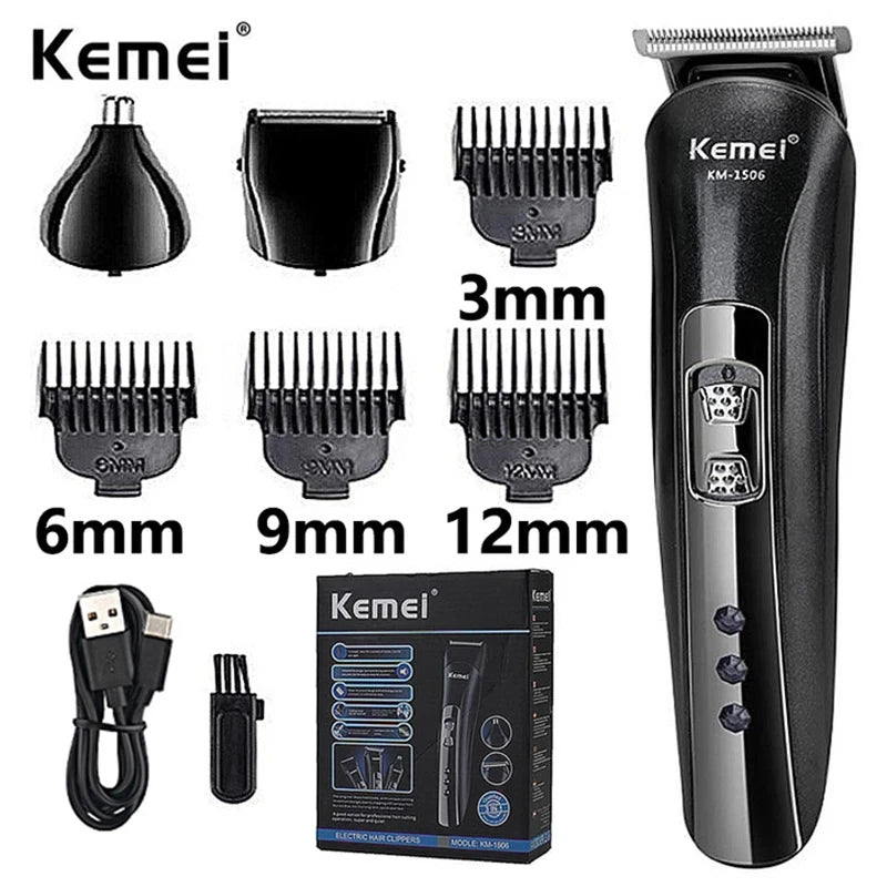 Kemei KM-1506 3 in 1 Rechargeable Electric Shaver