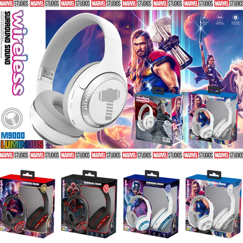 Marvel Spider Man Bluetooth Headphones with Noise Cancellation