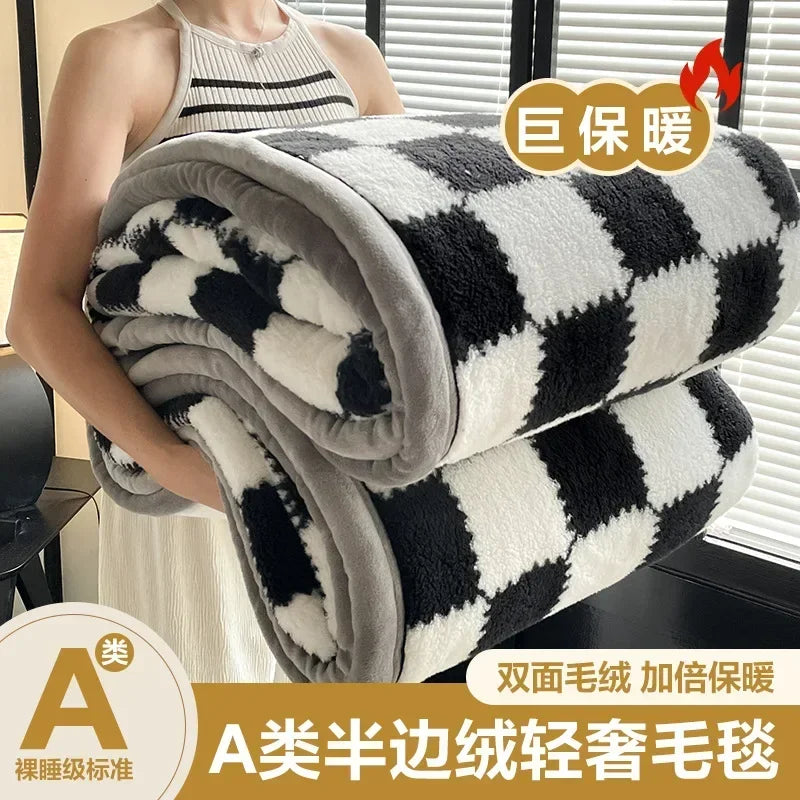 2024 New Class A Cotton Velvet Light Luxury Blanket