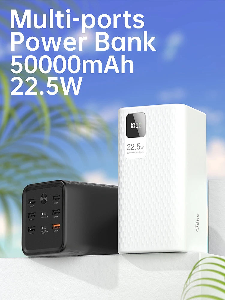 Power Bank 30000mAh With 20W PD Quick Charging Portability
