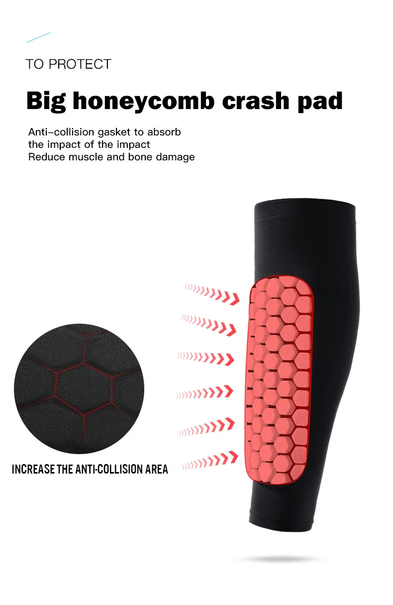 1Pcs Football Shin Guard Socks with Foam Compression Sleeves