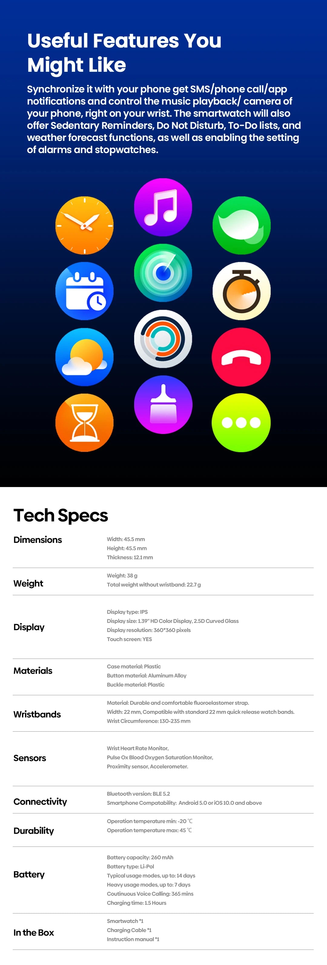 New Zeblaze Btalk 3 Plus Voice Calling Smart Watch 1.39&