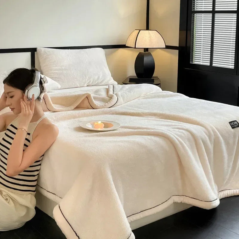 2024 New Class A Cotton Velvet Light Luxury Blanket