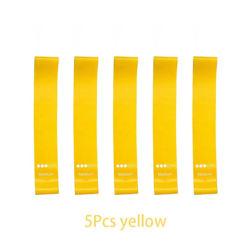 5Pcs/Set Yoga Resistance Rubber Bands for Fitness Training