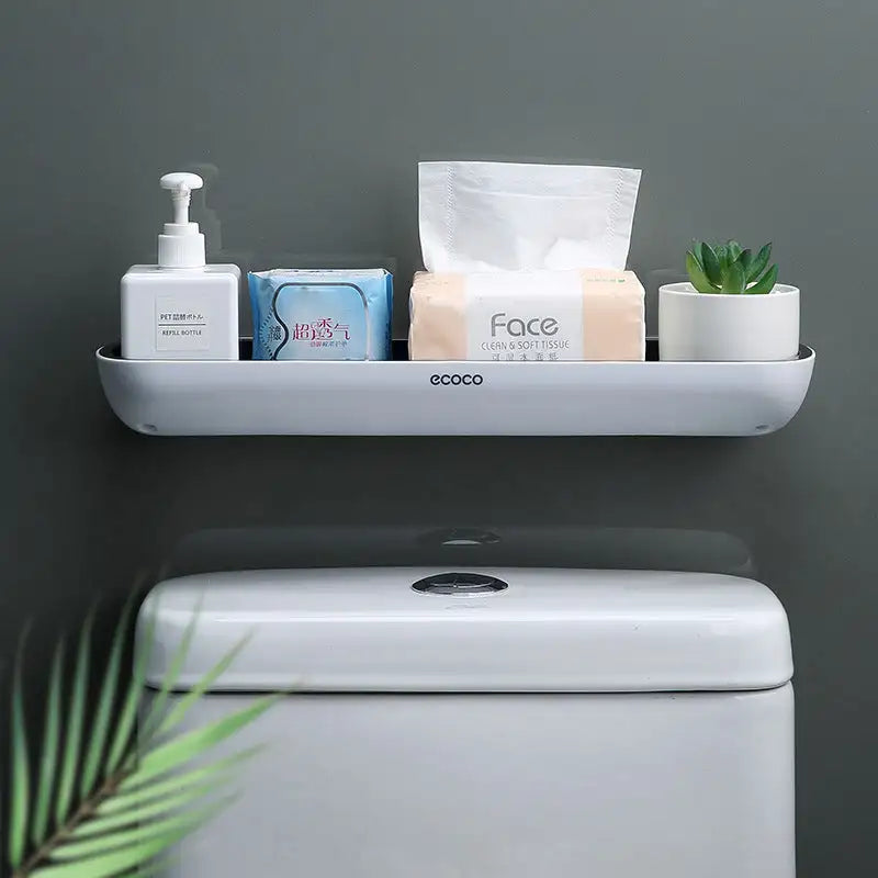 EasyMount Bathroom Storage Shelf for Effortless Organization
