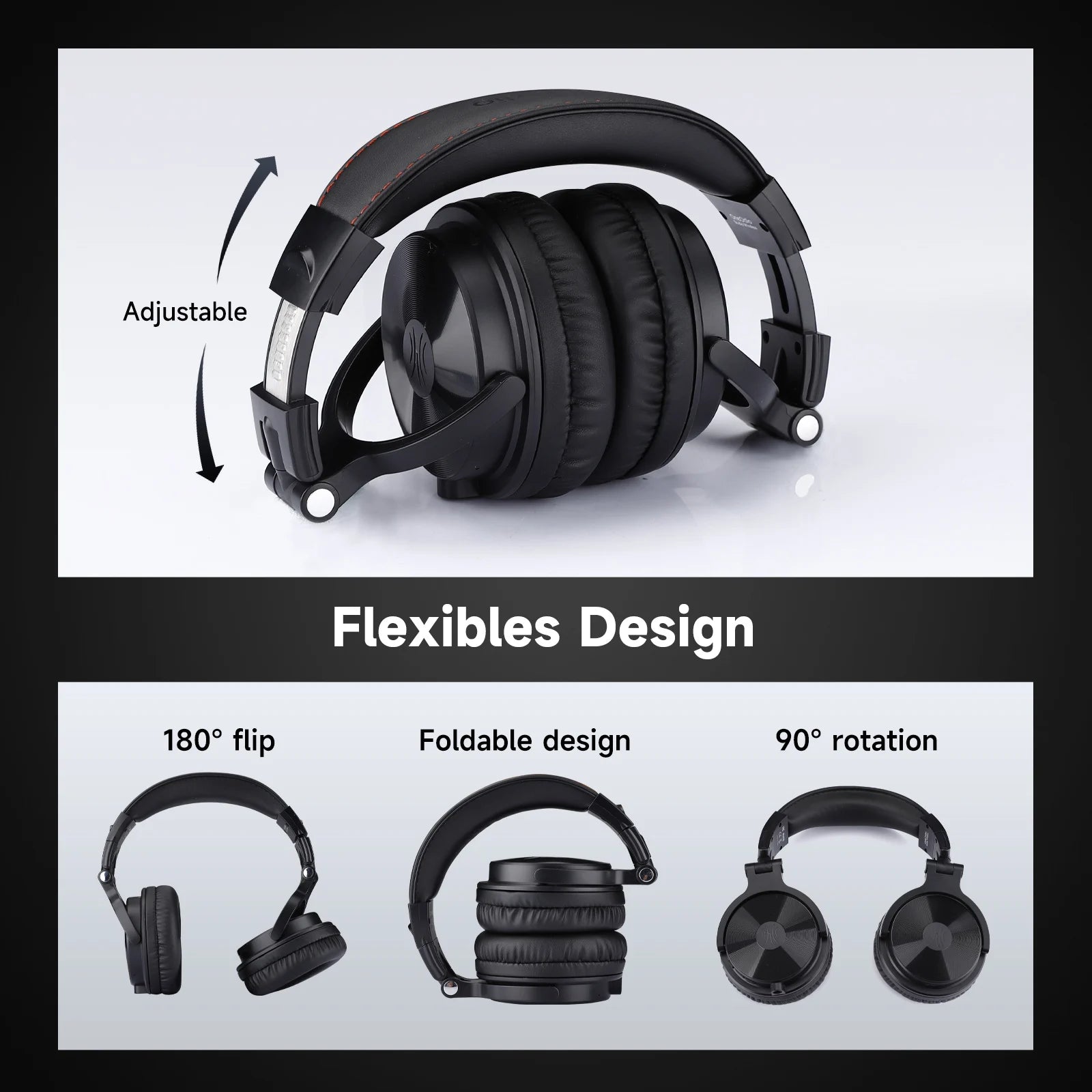 Oneodio Bluetooth Wireless Headphones With Microphone 110Hr Battery