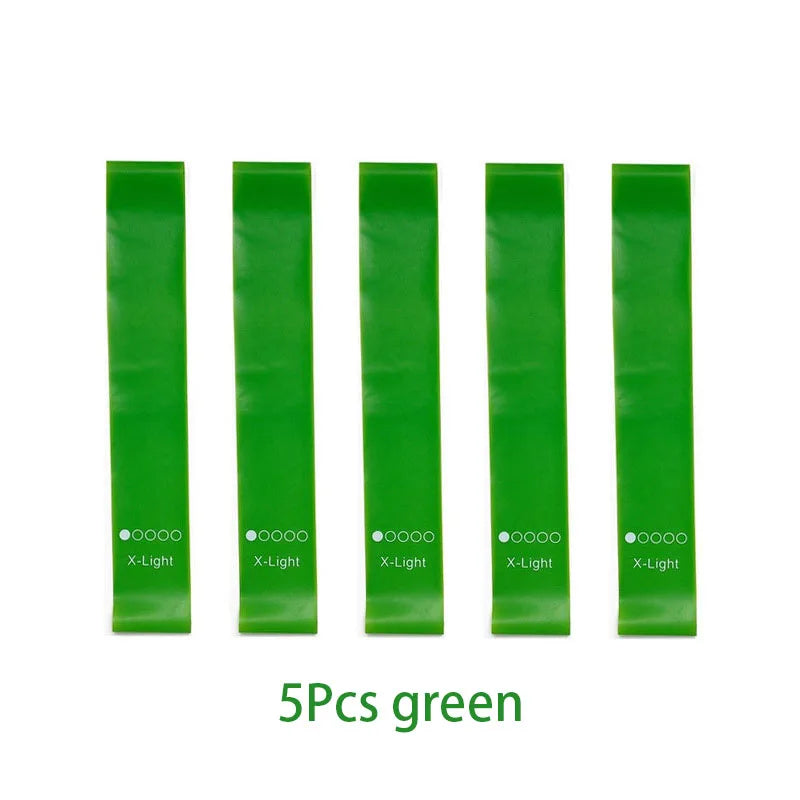 5Pcs/Set Yoga Resistance Rubber Bands for Fitness Training