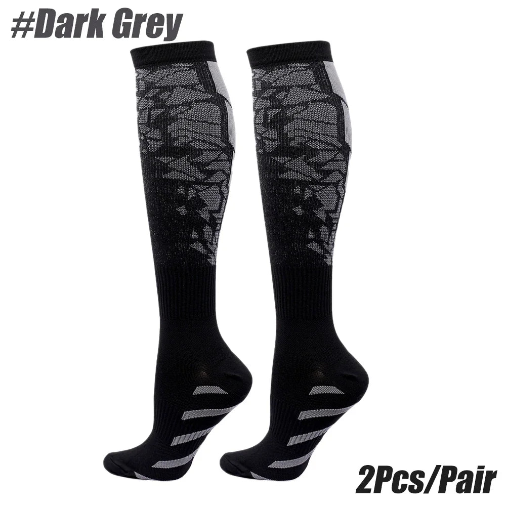 1Pair Compression Socks for Circulation and Outdoor Sports
