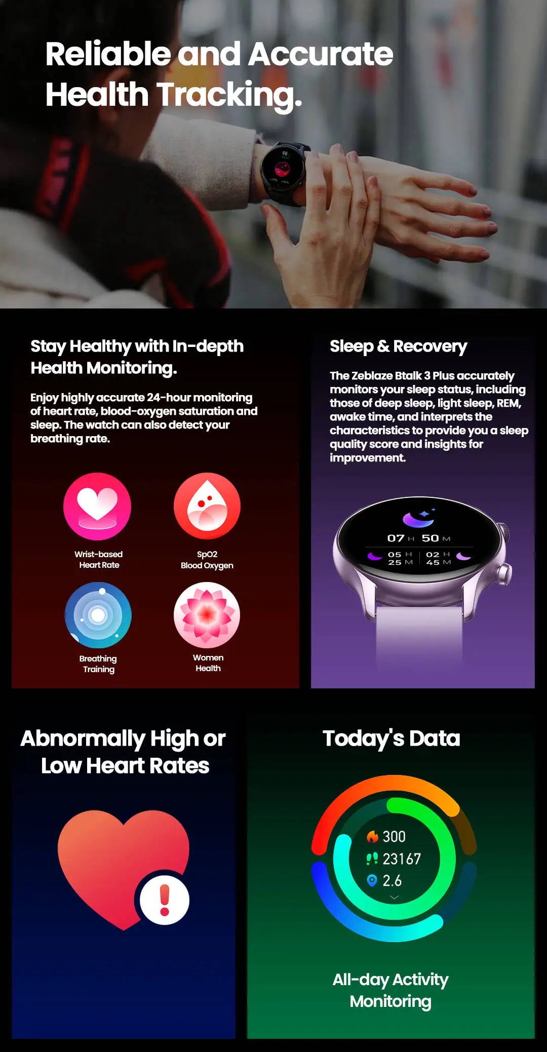 New Zeblaze Btalk 3 Plus Voice Calling Smart Watch 1.39&