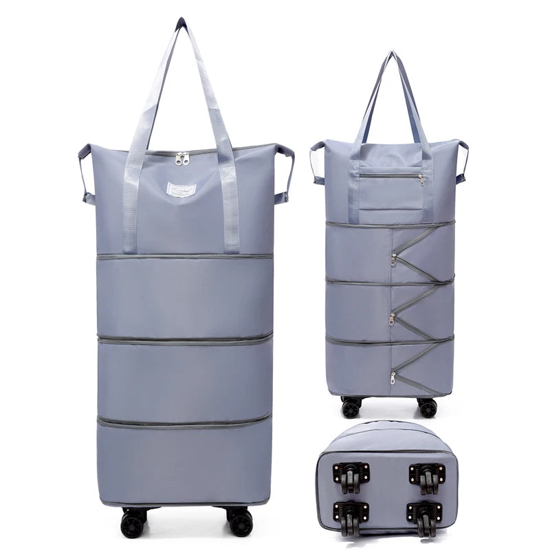 Giant Rolling Travel Duffel Bag - Spacious Lightweight Luggage