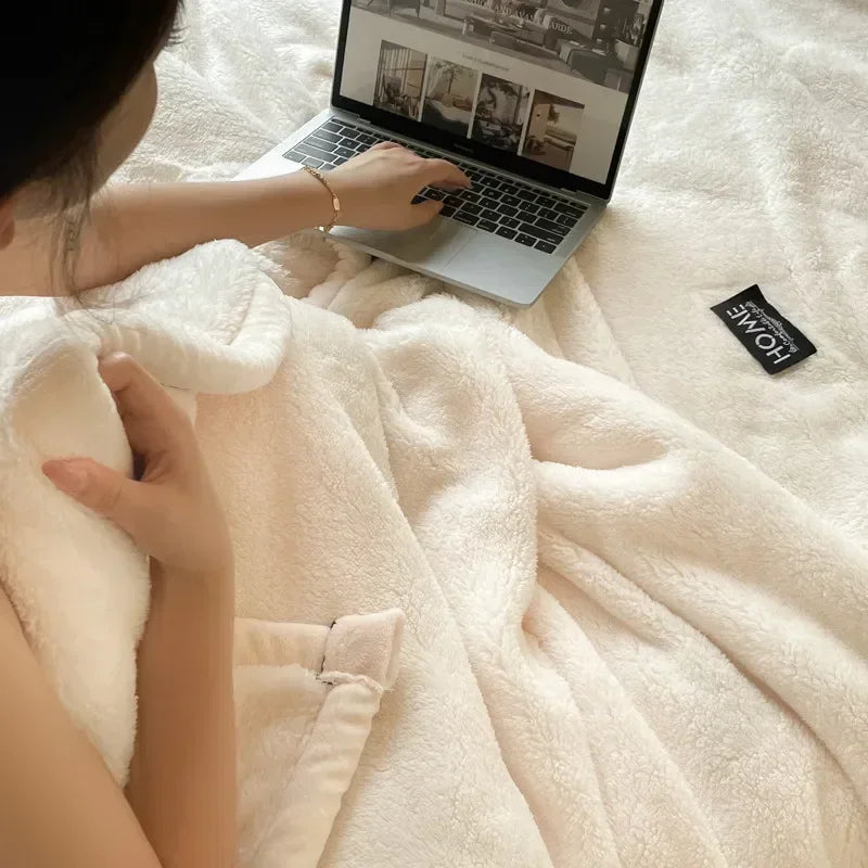 2024 New Class A Cotton Velvet Light Luxury Blanket