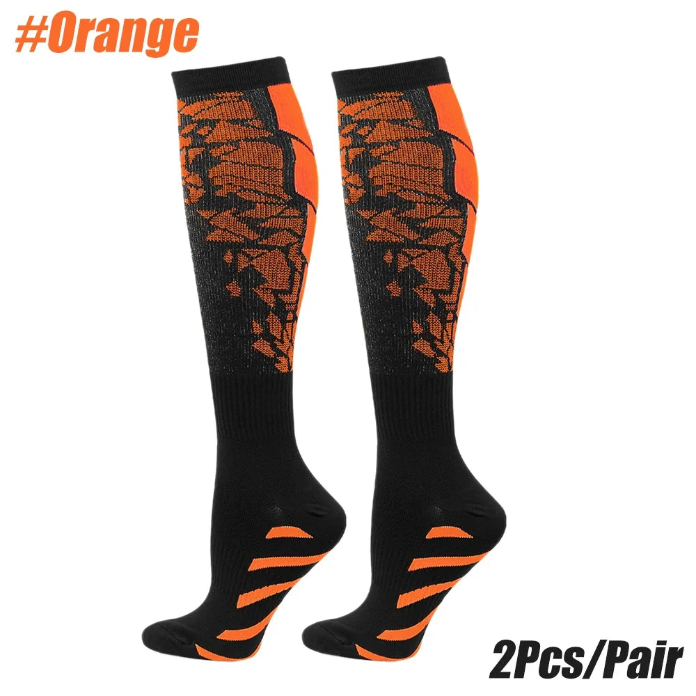 1Pair Compression Socks for Circulation and Outdoor Sports