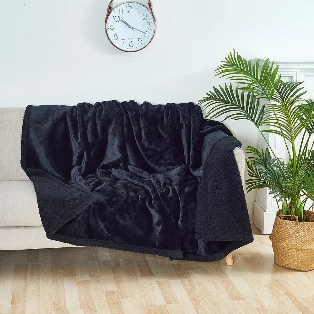 Luxury Shaggy Blankets Winter Warm Cosy Waterproof Microfibre