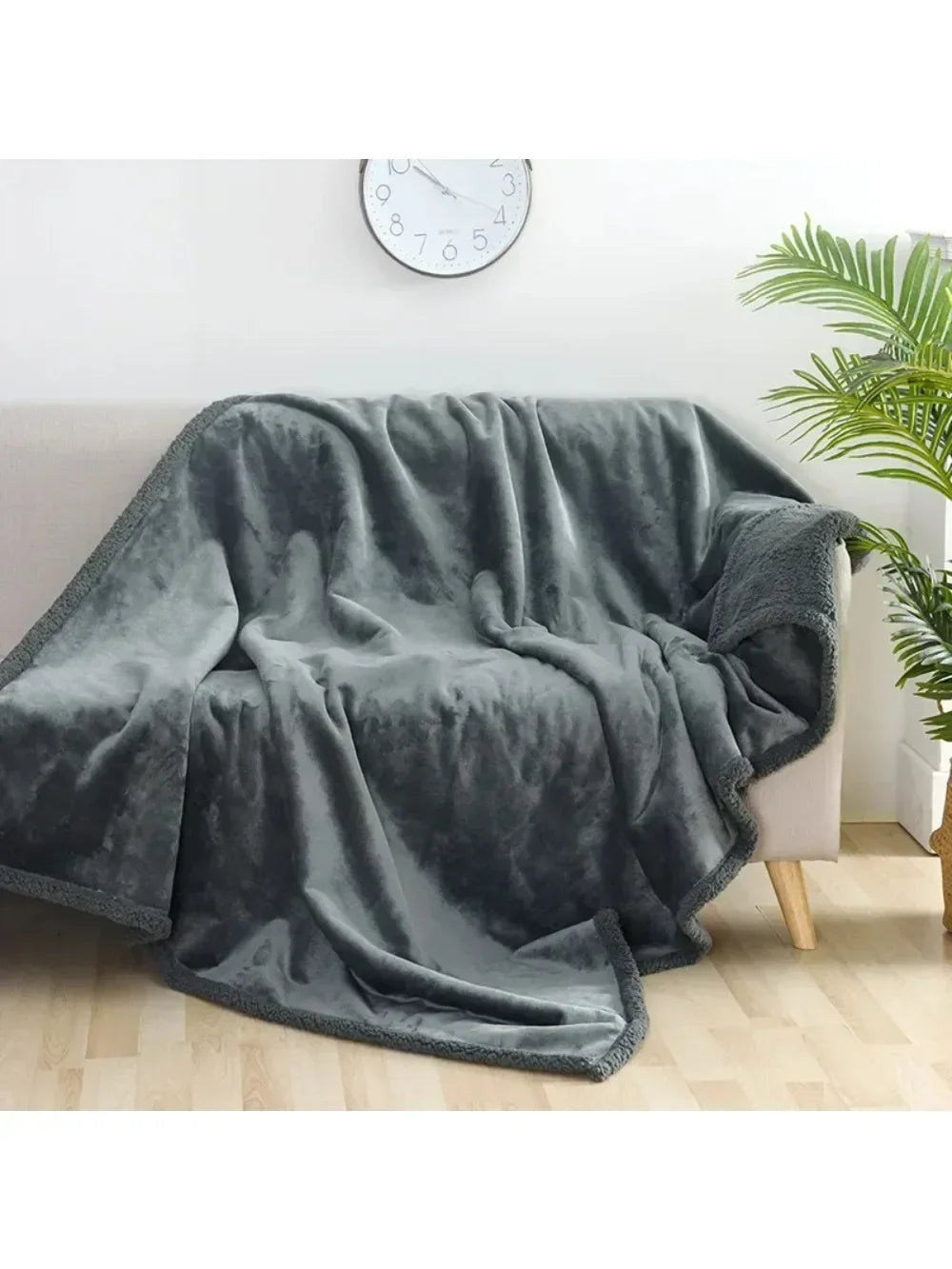 Luxury Shaggy Blankets Winter Warm Cosy Waterproof Microfibre