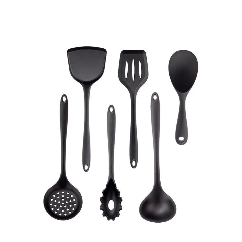 New Non-Stick Black Silicone Kitchen Utensils Set