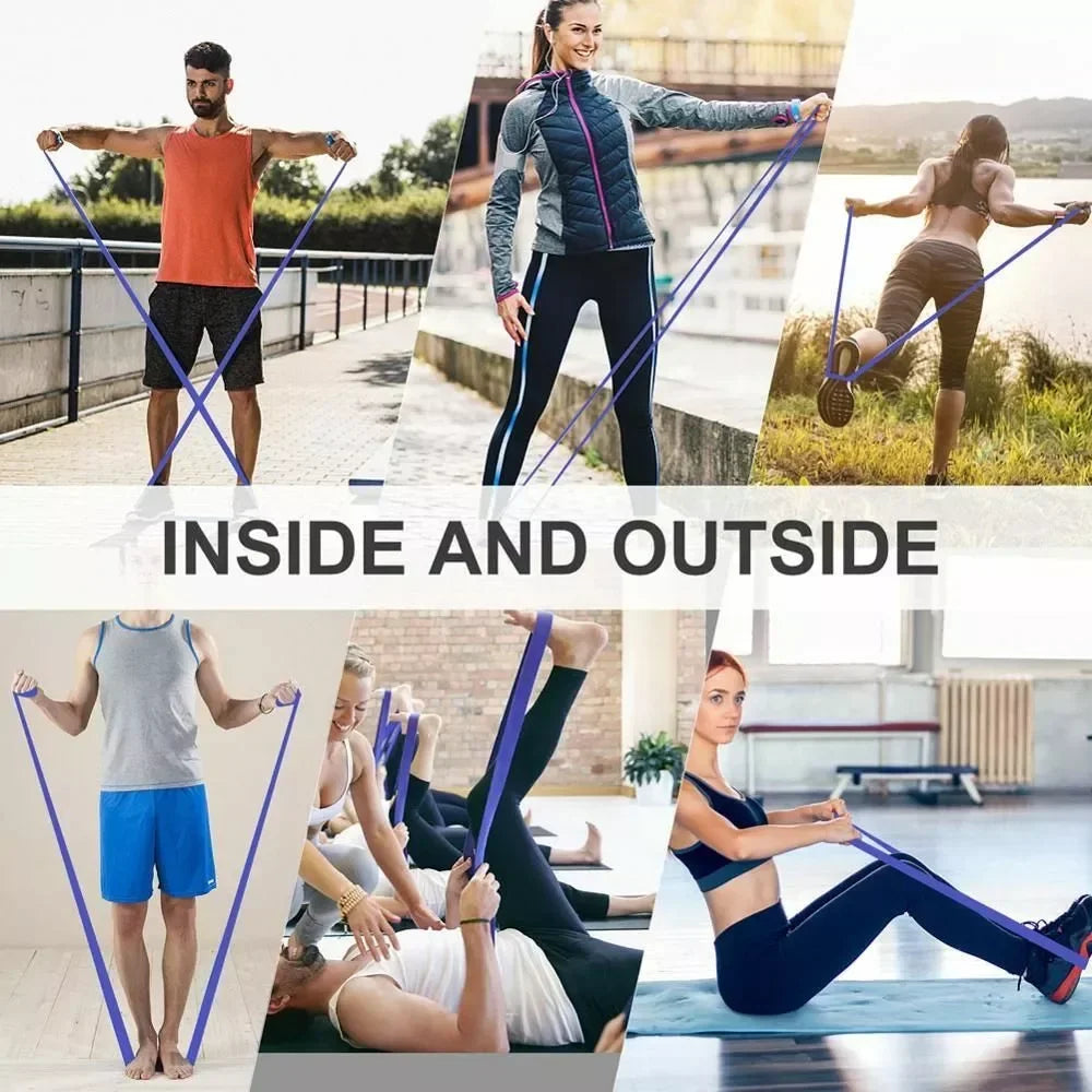 5~120lbs Fitness Resistance Band for Boxing and Yoga
