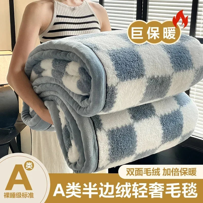 2024 New Class A Cotton Velvet Light Luxury Blanket