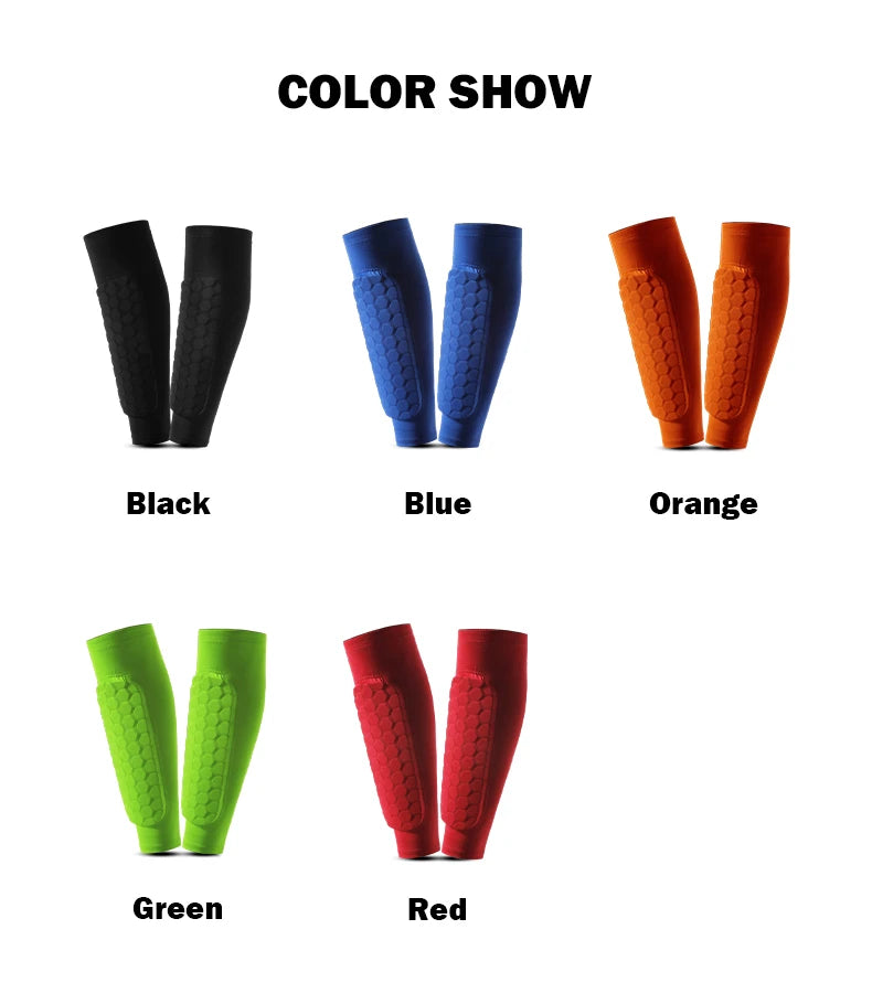 1Pcs Football Shin Guard Socks with Foam Compression Sleeves