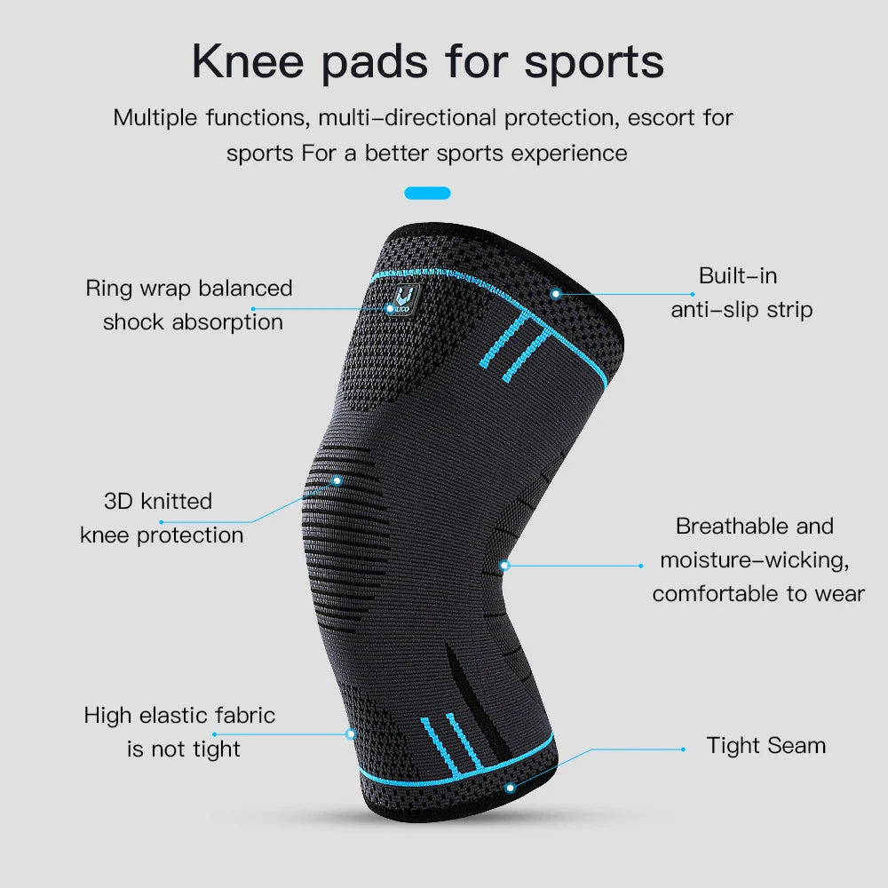 1 Pc Elastic Breathable Compression Knee Support Sleeve
