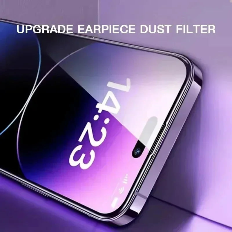 1-3Pc Oleophobic Coating Easy Installation Glass Protector for iPhone 16-11 Pro Max Mini XS XR