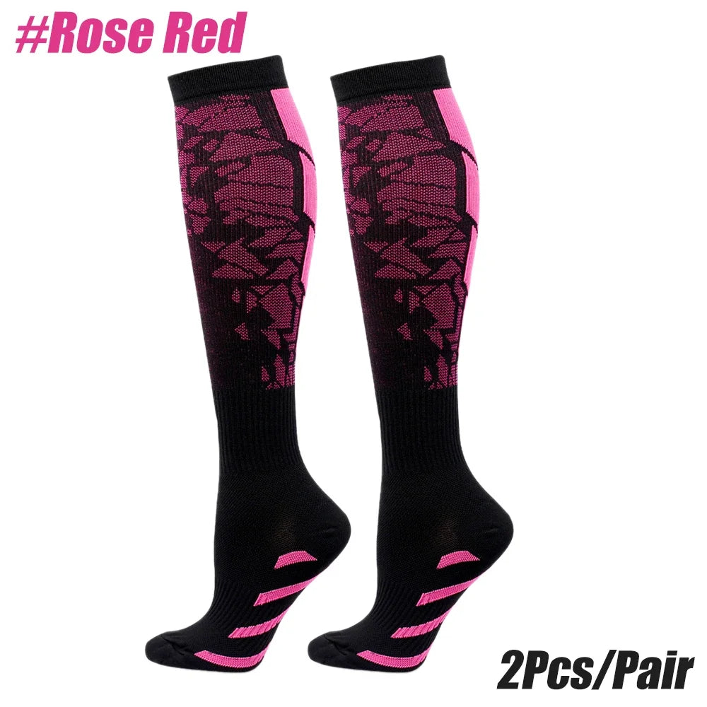 1Pair Compression Socks for Circulation and Outdoor Sports