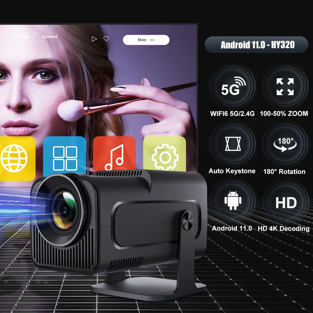 Magcubic Android 11 390ANSI HY320 4K Projector Outdoor Cinema