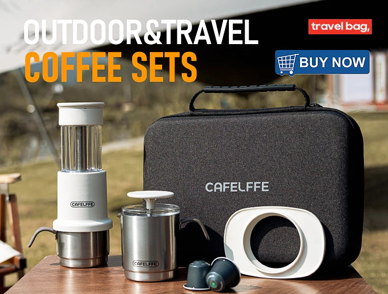 Cafelffe 3 In1 Portable Coffee Machine Hot/Cold Water Manual Espresso Maker For Capsule & Ground Hand Press Brewer hiking Travel