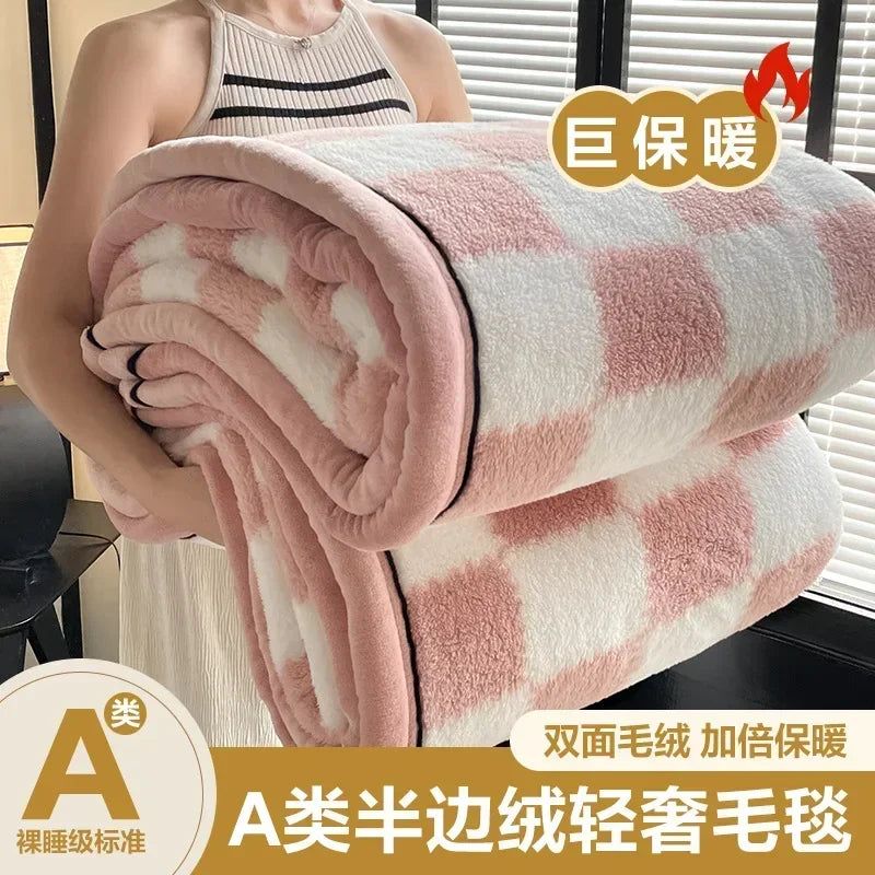 2024 New Class A Cotton Velvet Light Luxury Blanket