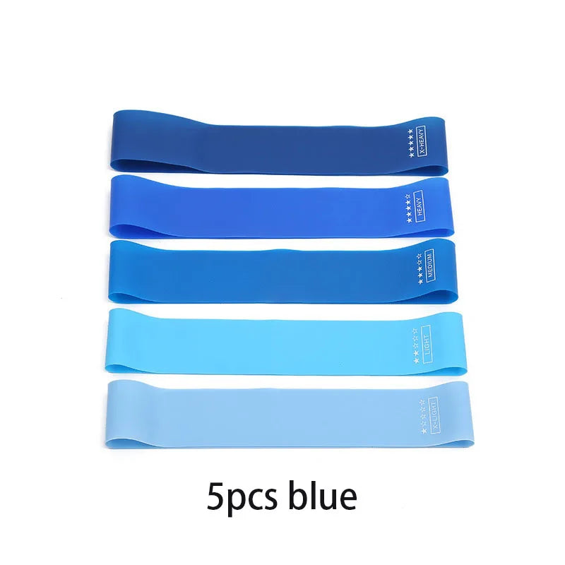 5Pcs/Set Yoga Resistance Rubber Bands for Fitness Training