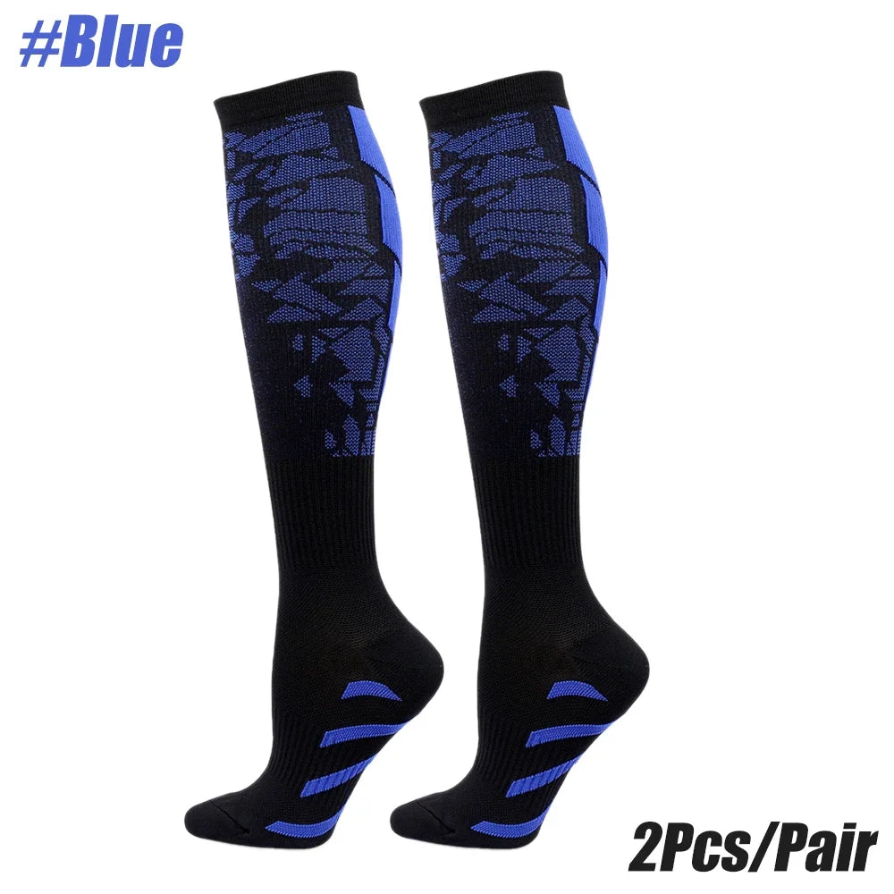 1Pair Compression Socks for Circulation and Outdoor Sports