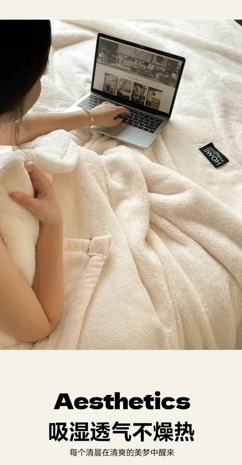 2024 New Class A Cotton Velvet Light Luxury Blanket