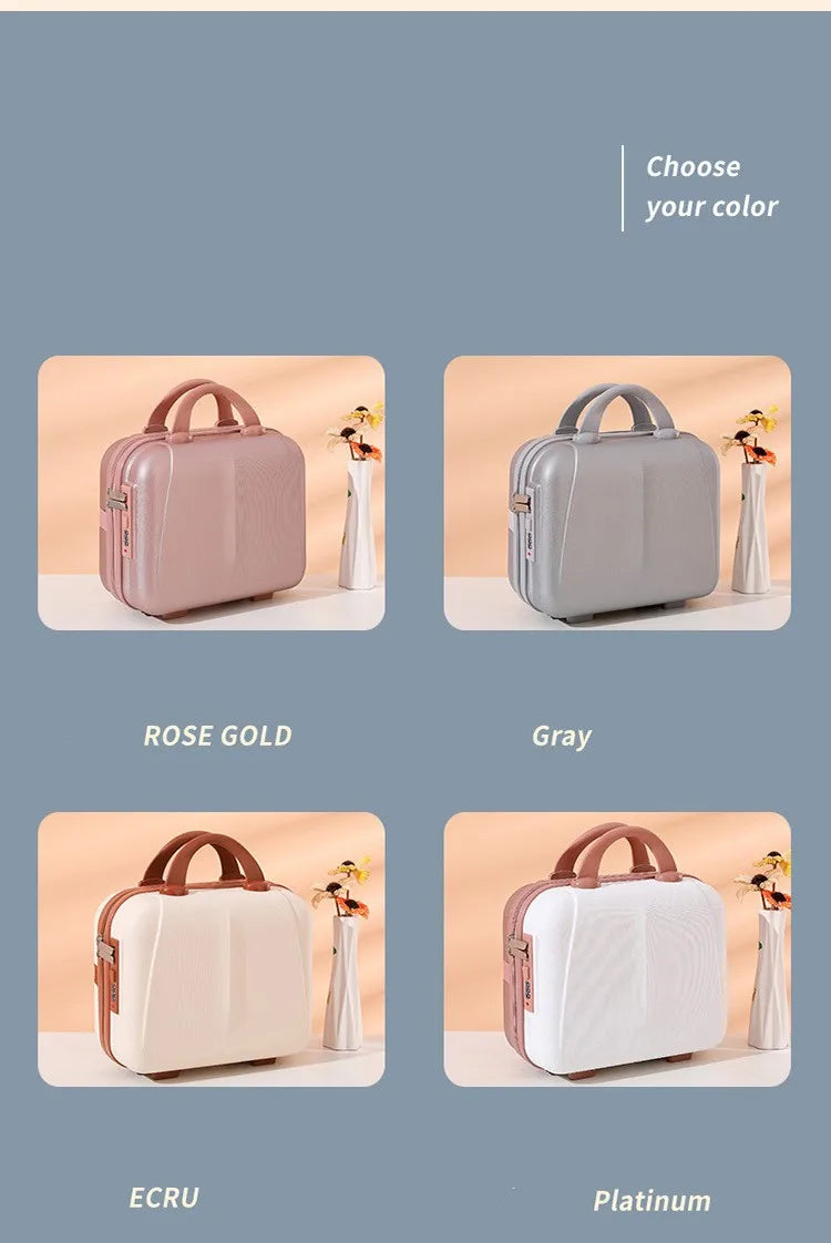 Portable Travel Cosmetic Case With Password Lock Organizer