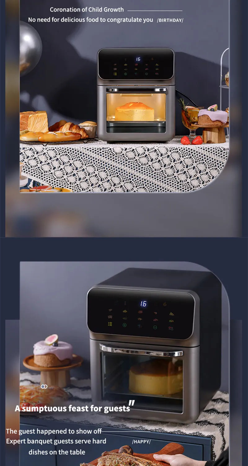 10L Large Capacity Oil-Free Electric Air Fryer Oven