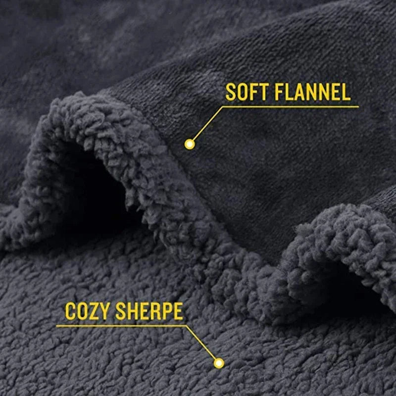 Luxury Shaggy Blankets Winter Warm Cosy Waterproof Microfibre